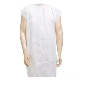AVENTAL DESCARTAVEL EM TNT SEM MANGA BRANCO PCT C/10 UND.