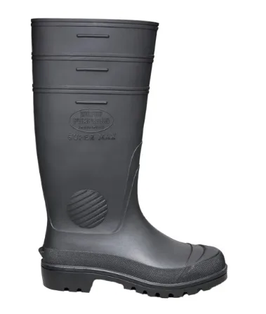 BOTA PVC SUPERMAX PRETA CANO EXTRA LONGO – 
 S/FORRO