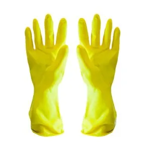 LUVA DE LÁTEX NATURAL AMARELA OU VERDE TOP ESPESSURA 0,60