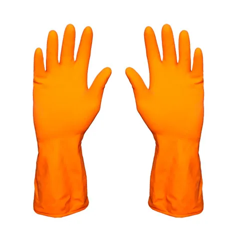 LUVA DE LÁTEX NATURAL LARANJA PLUS ESPESSURA 0,53