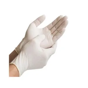 LUVA DE LÁTEX NATURAL PROCEDIMENTO COM AMIDO CX C/ 100UND