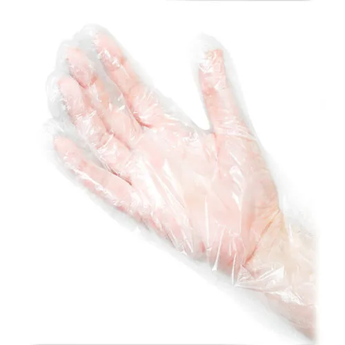 LUVA PLASTICA 100%POLIETILENO DESCARTÁVEL PCT COM 100 UND