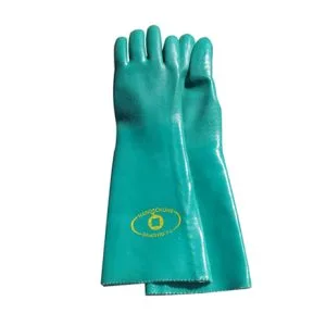 LUVA PVC 56CM COM FORRO PALMA ASPERA TAM.9 1/2