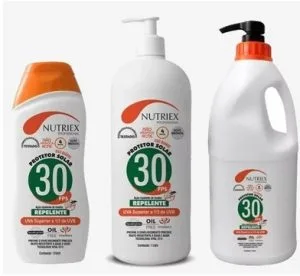 Protetor Solar com Repelente FPS 30 1/3 UVA Nutriex