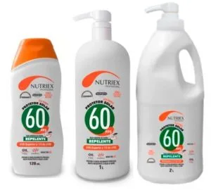 Protetor Solar Profissional Nutriex Fator 60 Com Repelente
