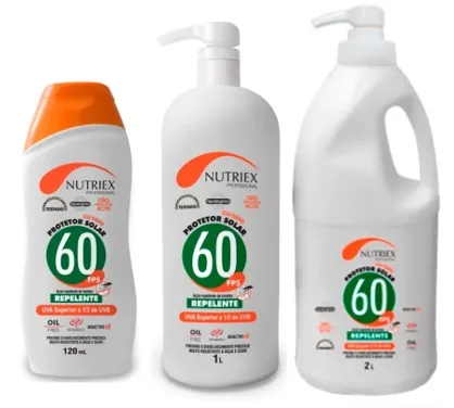 Protetor Solar Profissional Nutriex Fator 60 Com Repelente