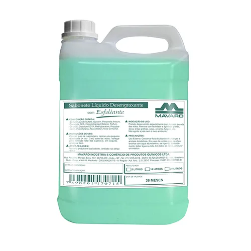 SABONETE LIQUIDO DESENGRAXANTE COM ESFOLIANTE